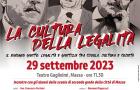 locandina incontro La cultura della legalità - 29.9.23 